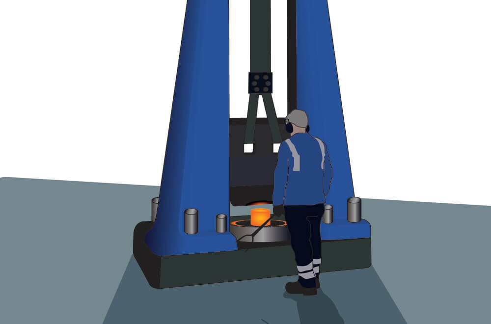 DROP STAMP HAMMER FORGING