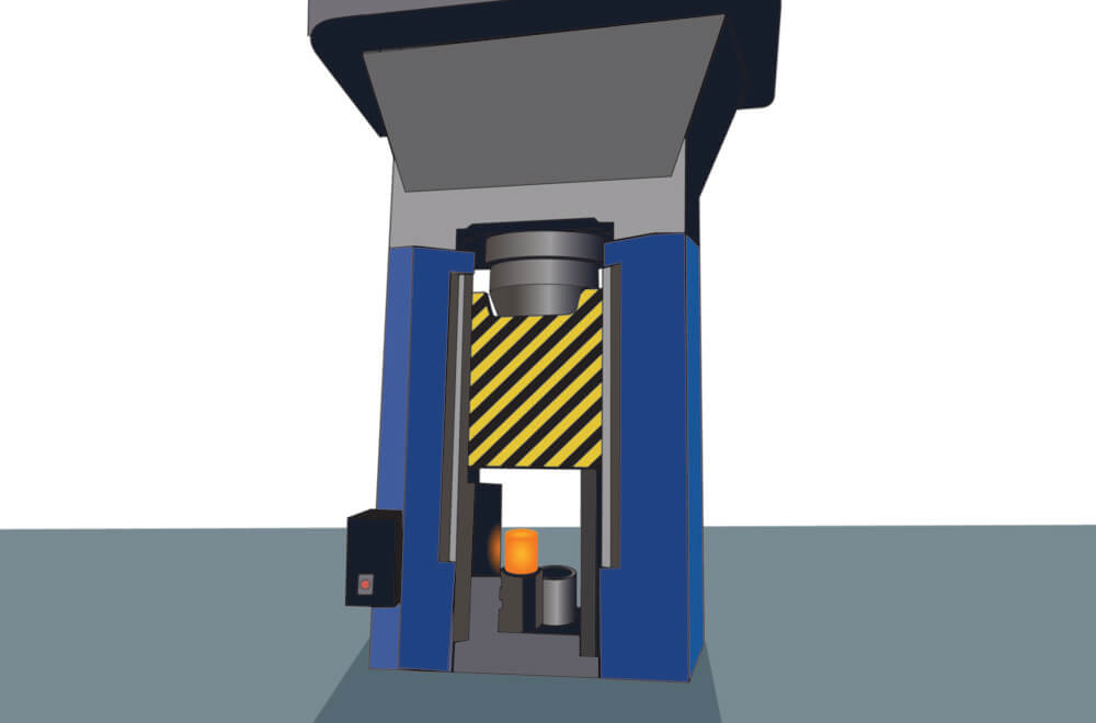 HYDRAULIC PRESS FORGING